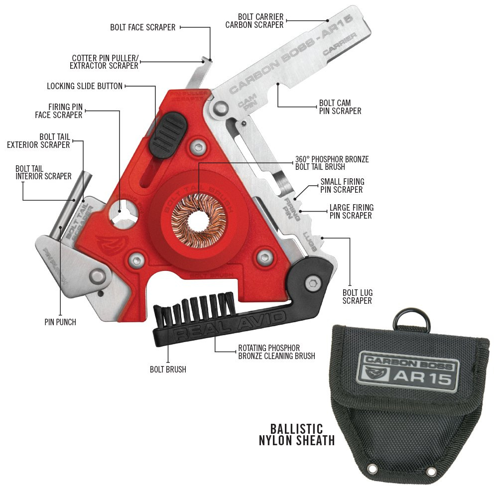 Real Avid - Multitool do czyszczenia karabinka AR-15 Carbon Boss - AVCARBAR15 30 Zdjęcie 30 — SPC-28947