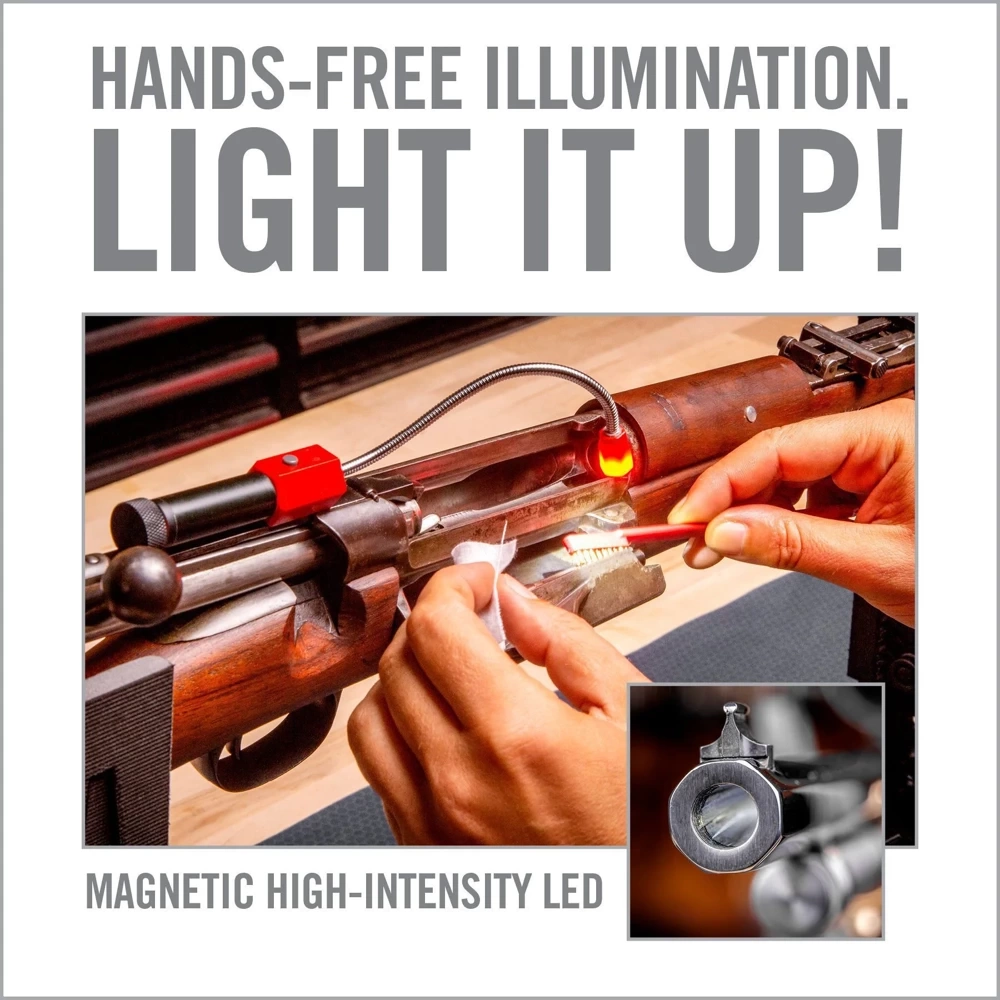 Real Avid - Lampka magnetyczna do czyszczenia luf Bore Light - 100 lumenów - Czarna/Czerwona - AVBR101-B 4 Zdjęcie 4 — SPC-42772