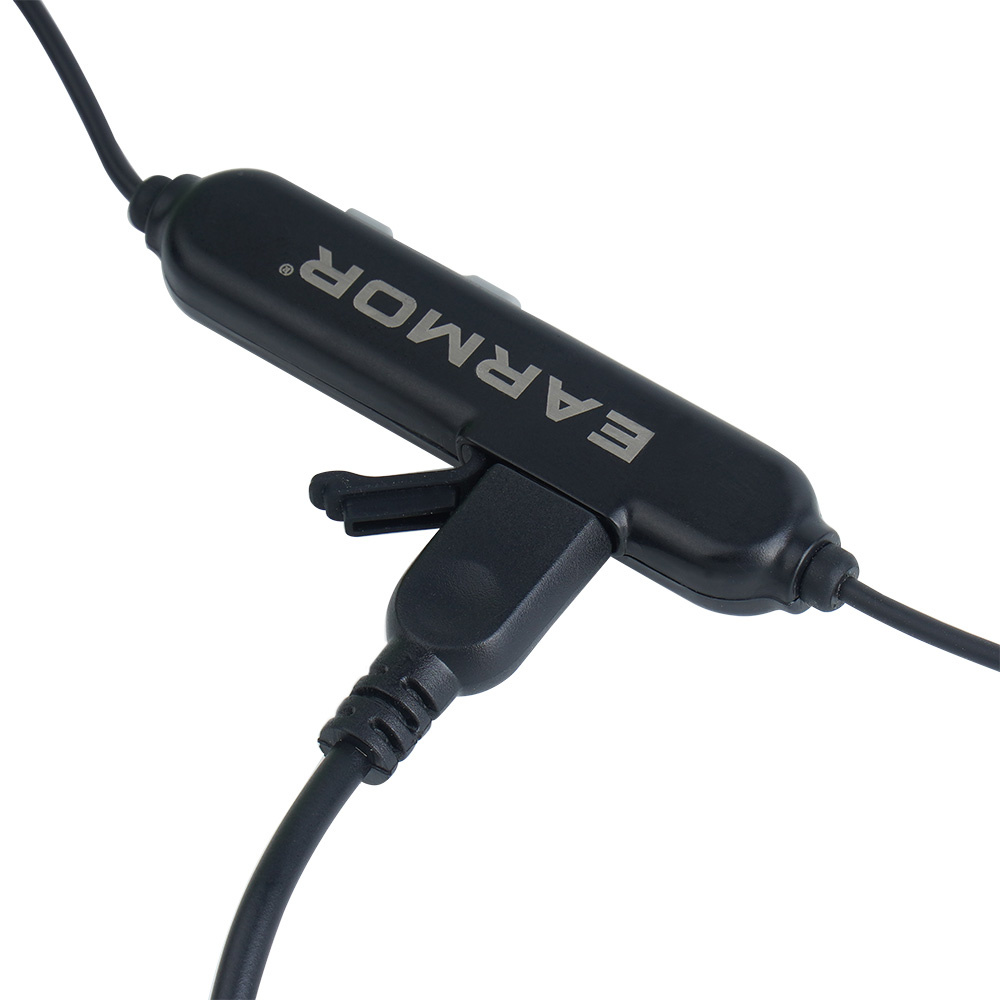Earmor - Aktywne ochronniki słuchu M200T - NRR 26 dB - Bluetooth 5.4 - Czarne - M200T-GY 4 Zdjęcie 4 — SPC-44748