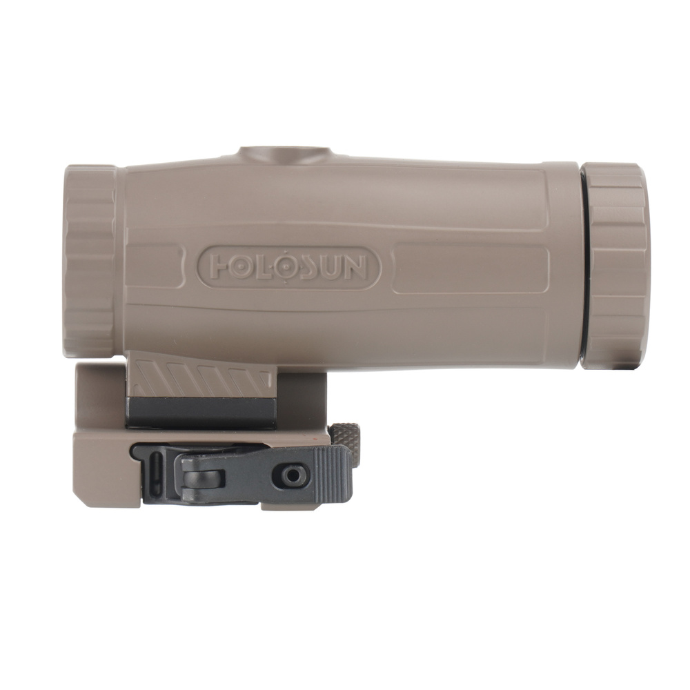 Holosun - Powiększalnik HM3X 3x Magnifier - Flip & Picatinny QD - FDE - HM3X FDE 3 Zdjęcie 3 — SPC-45274
