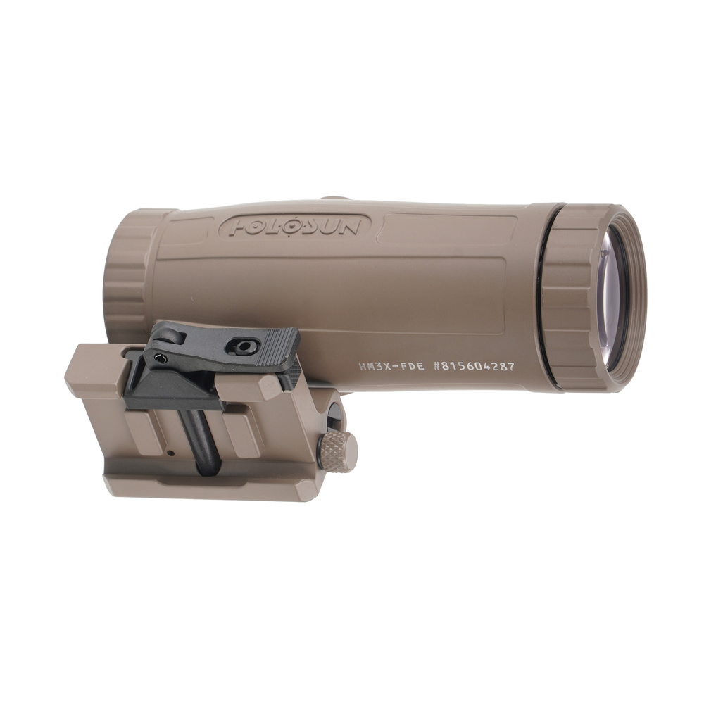 Holosun - Powiększalnik HM3X 3x Magnifier - Flip & Picatinny QD - FDE - HM3X FDE 6 Zdjęcie 6 — SPC-45274