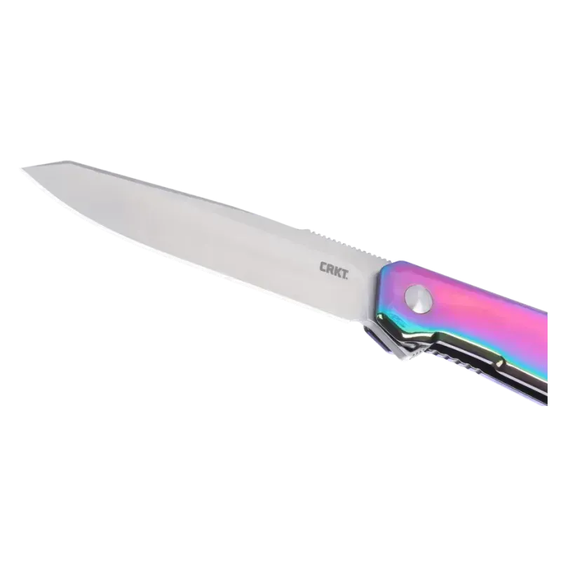 Nóż składany CRKT Facet z ostrzem ze stali 12C27 2 Nóż CRKT K230PXP Facet Iridecent-2