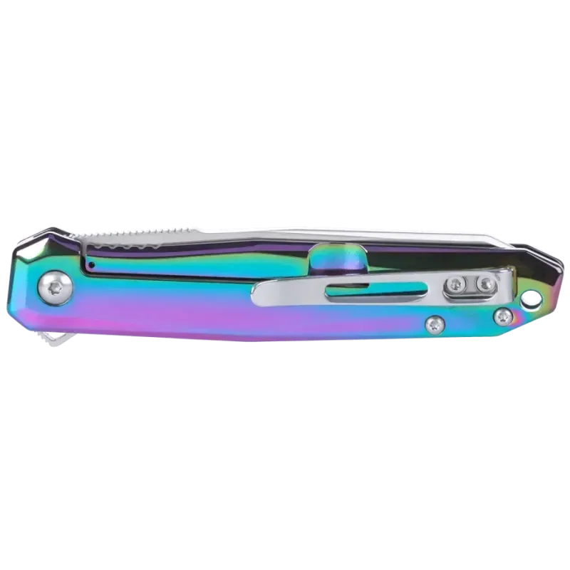 Nóż składany CRKT Facet z ostrzem ze stali 12C27 6 Nóż CRKT K230PXP Facet Iridecent-6