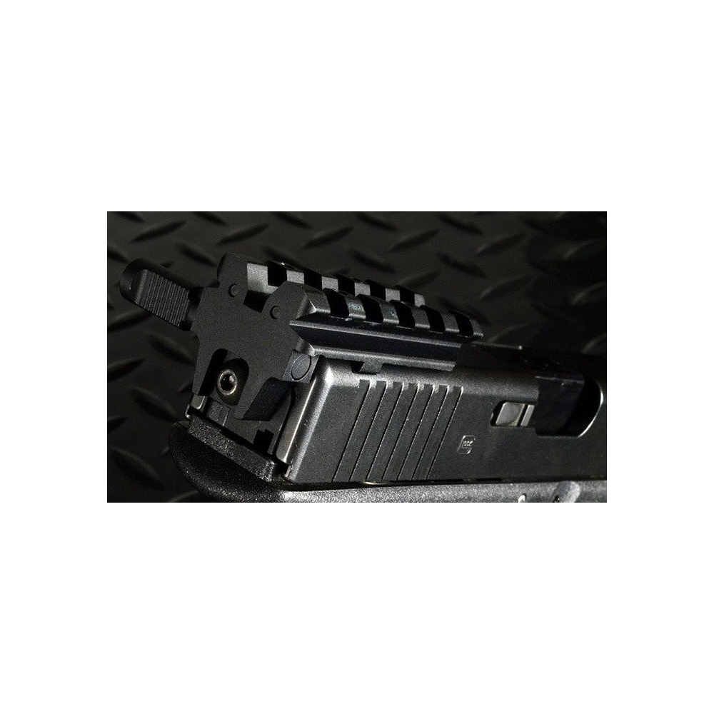 Strike Industries - Szyna montażowa Rear Sight Mount - G17/18 - Czarny - SI-GSR 3 Zdjęcie 2 — SPC-11784