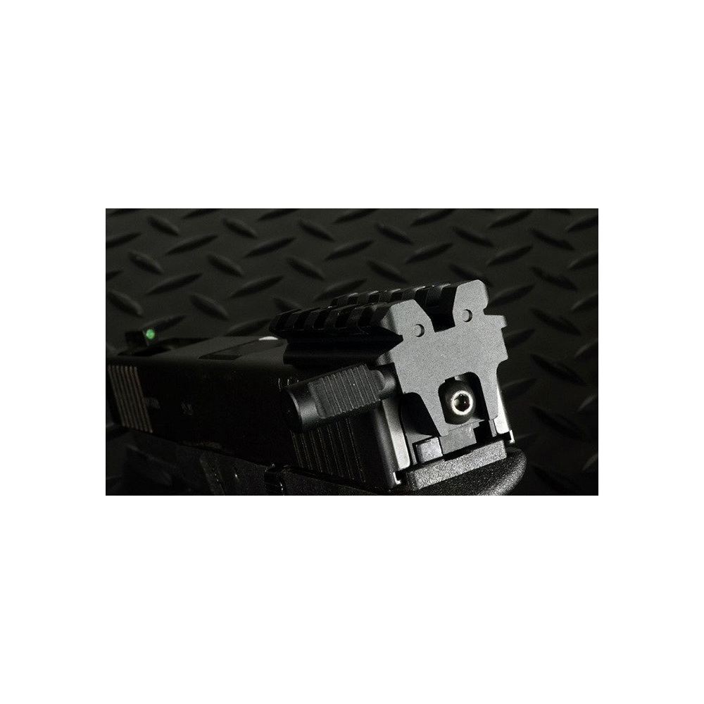 Strike Industries - Szyna montażowa Rear Sight Mount - G17/18 - Czarny - SI-GSR 4 Zdjęcie 3 — SPC-11784