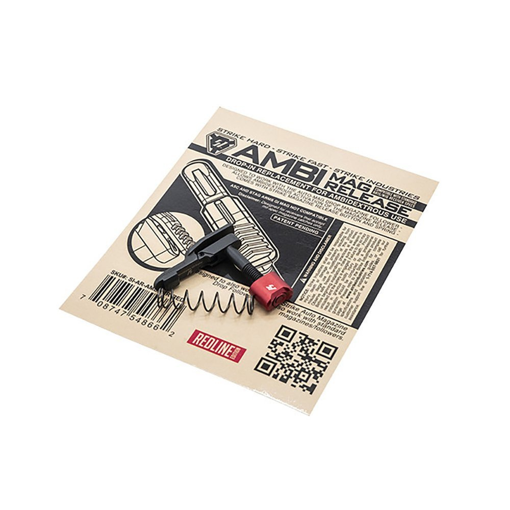 Strike Industries - Obustronny zwalniacz magazynka AR-15 - Czerwony - SI-AR-AMBI-MR-RED 3 Zdjęcie 5 — SPC-23042