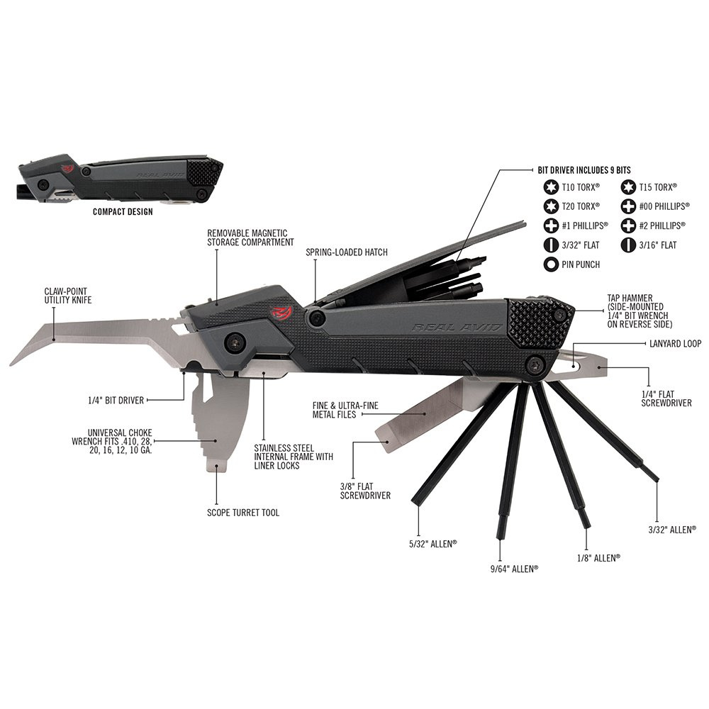 Real Avid - Multitool do konserwacji broni Gun Tool Pro - AVGTPRO 23 Zdjęcie 24 — SPC-28090