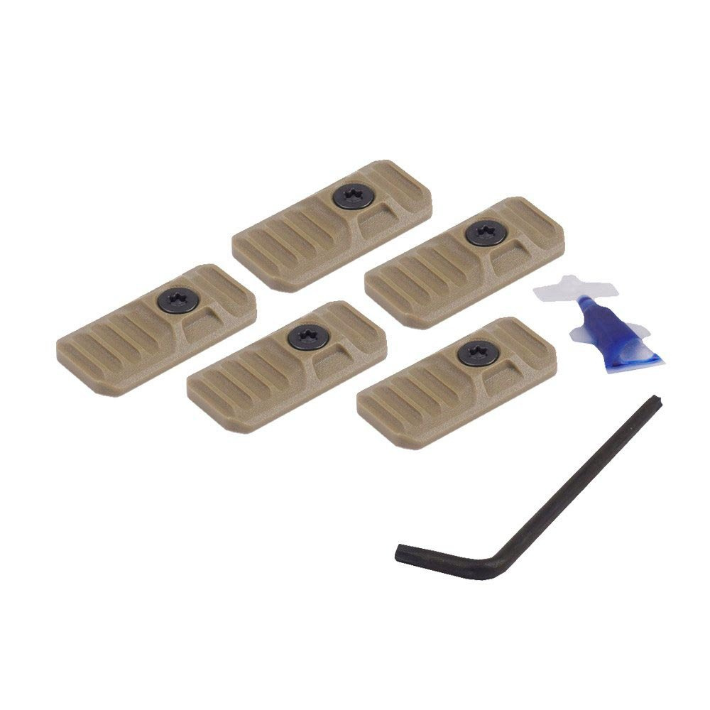 Strike Industries - Zaślepki LINK Cover do M-LOK / KeyMod - 5 szt. - FDE - SI-LINK-COVER-FDE 4 Zdjęcie 4 — SPC-32702