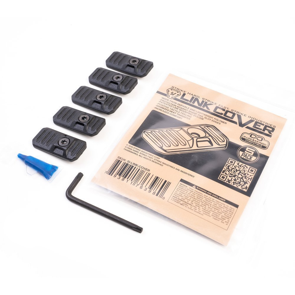 Strike Industries - Zaślepki LINK Cover do M-LOK / KeyMod - 5 szt. - FDE - SI-LINK-COVER-FDE 5 Zdjęcie 5 — SPC-32702