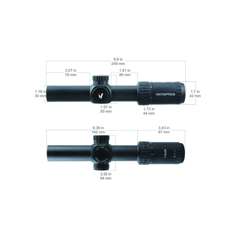 Victoptics - Luneta celownicza S6 1-6x24 ET SFP - Czarna - OPSL22 5 Zdjęcie 4 — SPC-33464