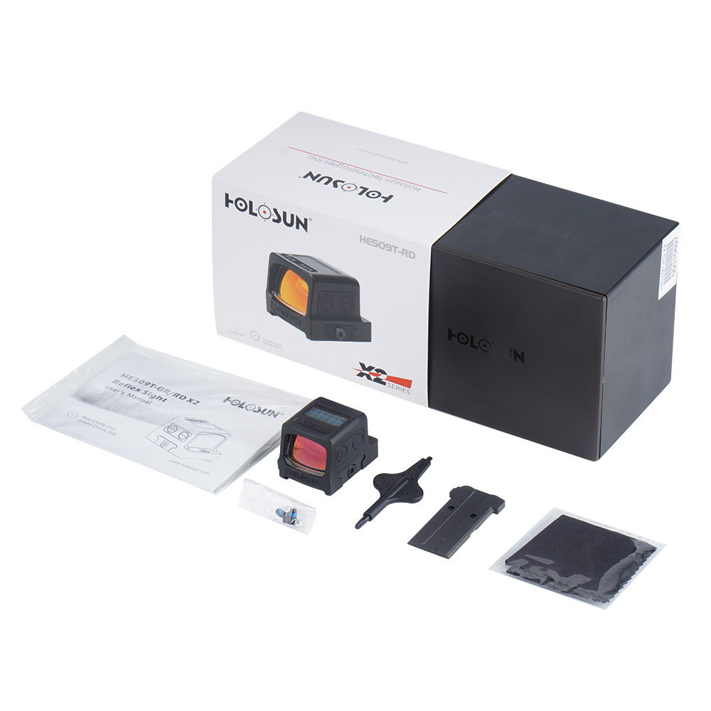 Holosun - Kolimator HE509T-RD X2 Series Red Dot z montażem MOS - Solar Panel / Titanium - HE509T-RD X2 10 Zdjęcie 9 — SPC-34940