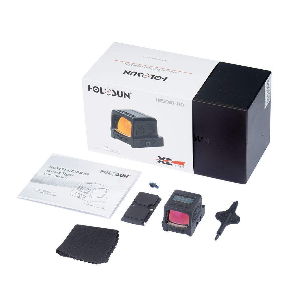 Holosun - Kolimator HE509T-RD X2 Series Red Dot z montażem RMR - Solar Panel / Titanium - HE509T-RD X2 5 Zdjęcie 4 — SPC-35413