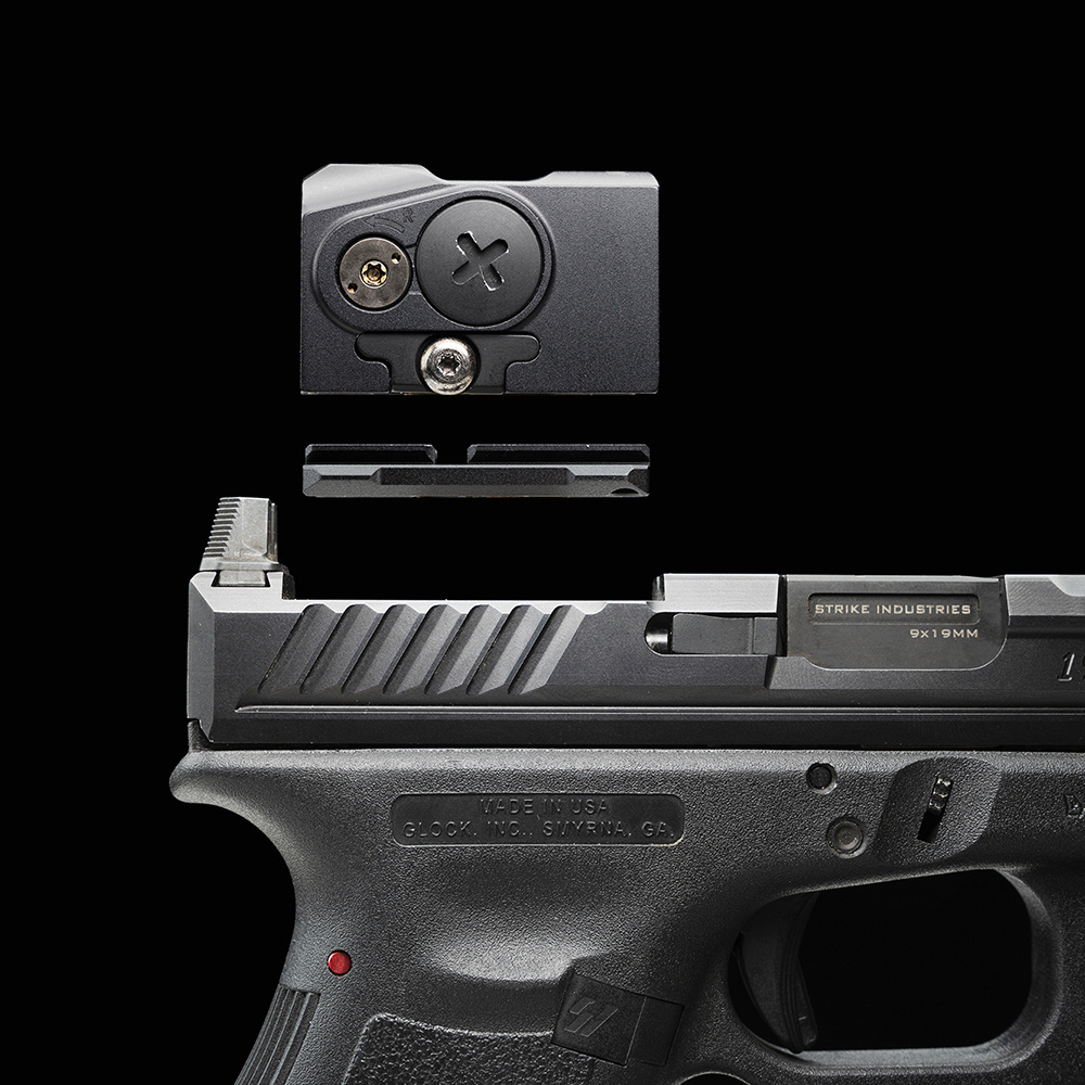 Strike Industries - Płytka montażu celownika Strike RMR to ACRO - Glock RMR - Czarny - SI-ACRO-RMR 22 Zdjęcie 22 — SPC-41794