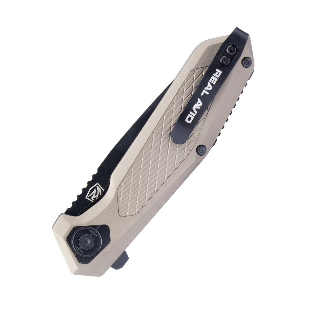 Real Avid - Nóż składany EDC RAV-3 - Aluminium - Stal nierdzewna - Brązowy - AVRAV3 2 Zdjęcie 2 — SPC-42764