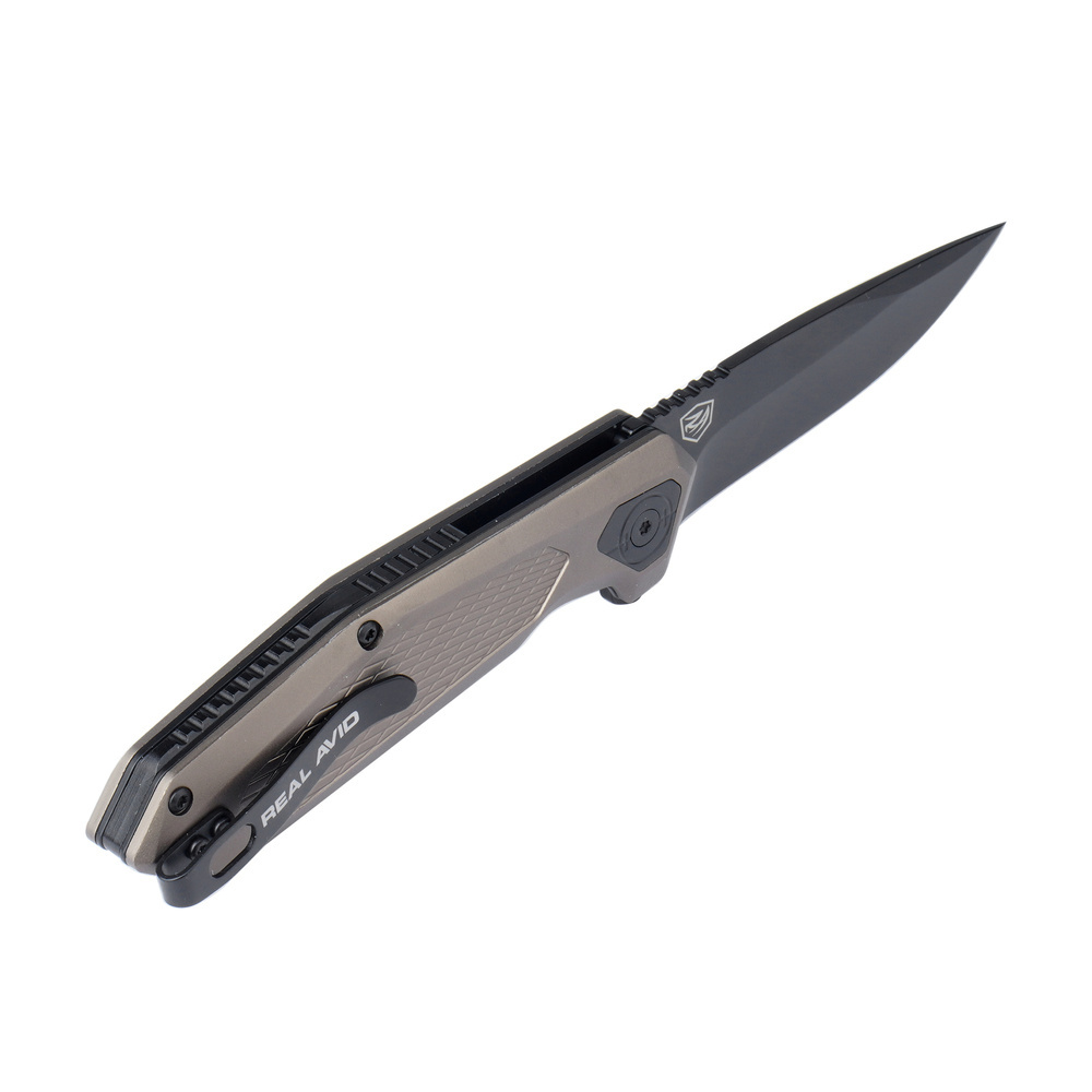Real Avid - Nóż składany EDC RAV-3 - Aluminium - Stal nierdzewna - Brązowy - AVRAV3 3 Zdjęcie 3 — SPC-42764