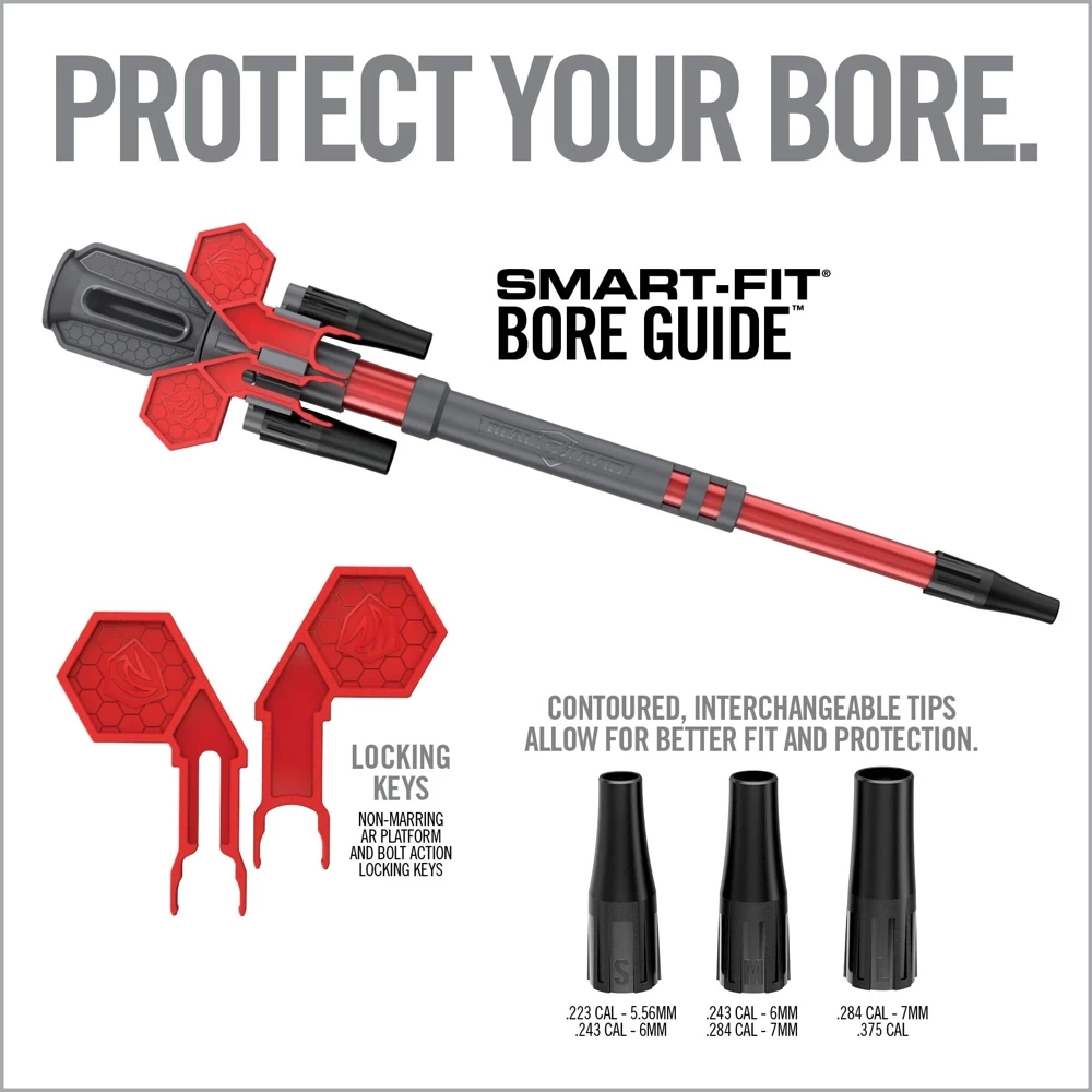 Real Avid - Zestaw do czyszczenia przewodu lufy Smart-Fit Bore Guide - Szary/Czerwony - AVBMBG 4 Zdjęcie 4 — SPC-42768