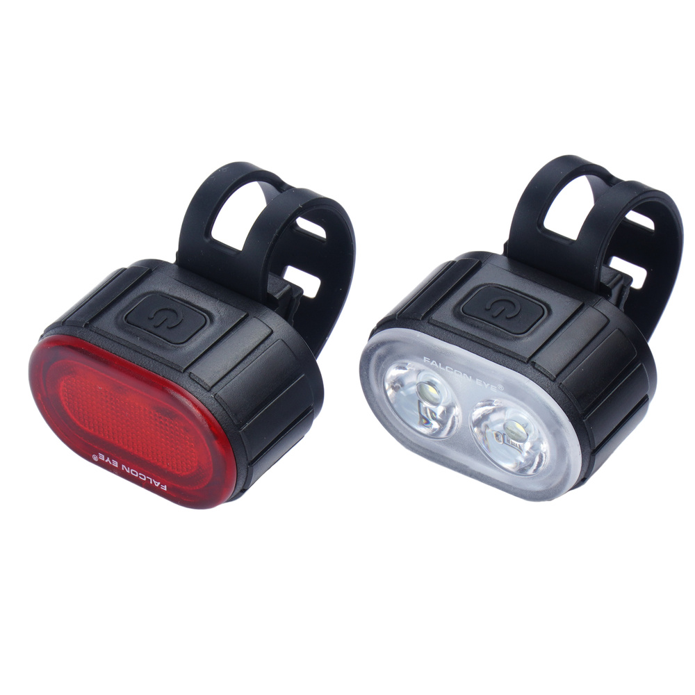 Falcon Eye - Zestaw lamp rowerowych Twins 2.0 - 120 lm/20 lm - Czarny - FBS0071 4 Zdjęcie 4 — SPC-42909