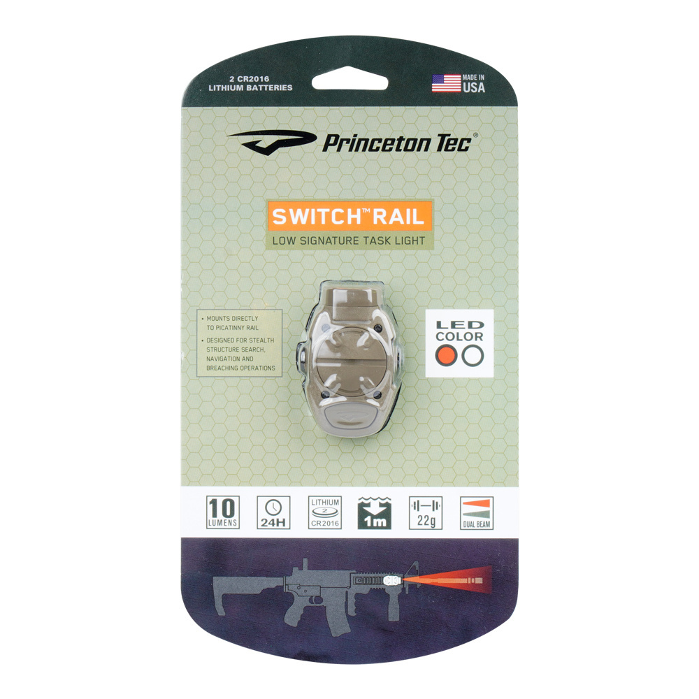 Princeton Tec - Latarka taktyczna Switch Rail - Ultrabright LED - Tan - SR-IRW-TAN 5 Zdjęcie 6 — SPC-43636
