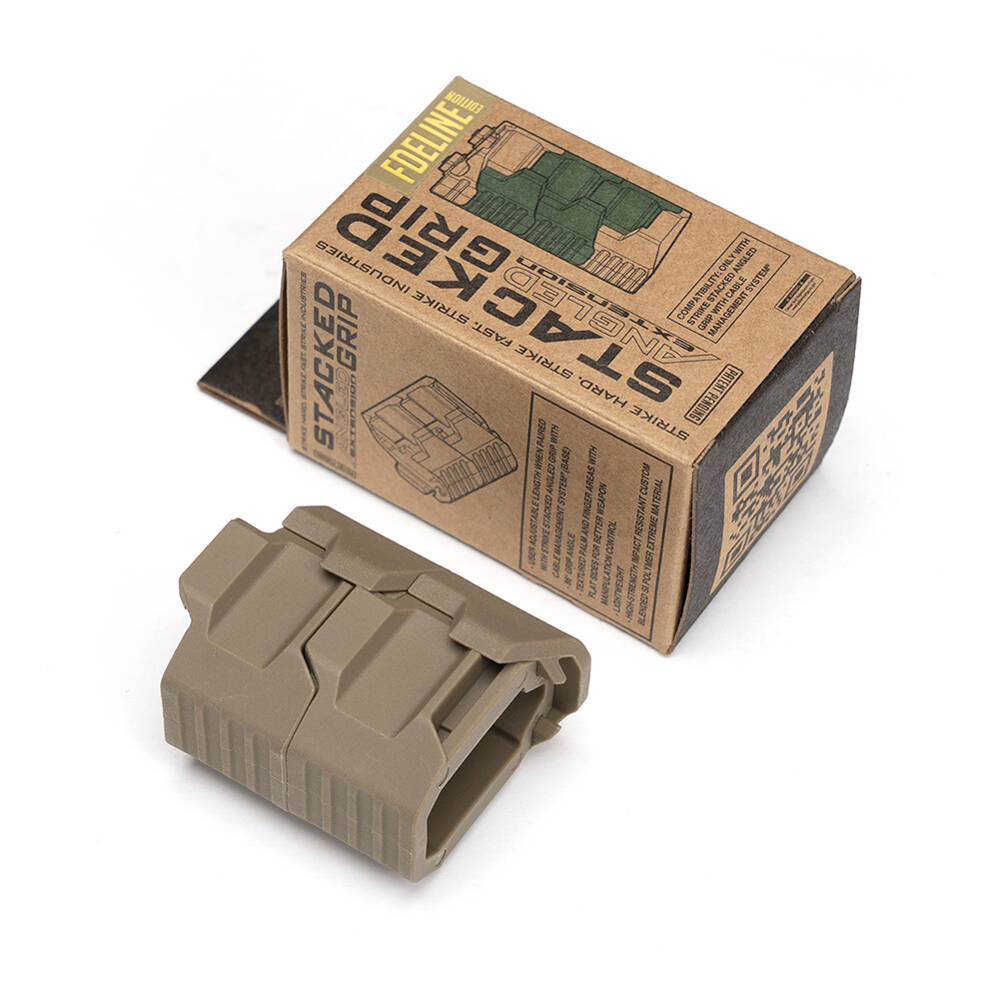 Strike Industries - Moduł rozszerzający chwyt Strike Stacked Angled - 2-pak - FDE - SI-AR-CMS-SAF-EXT-FDE 8 Zdjęcie 9 — SPC-44313