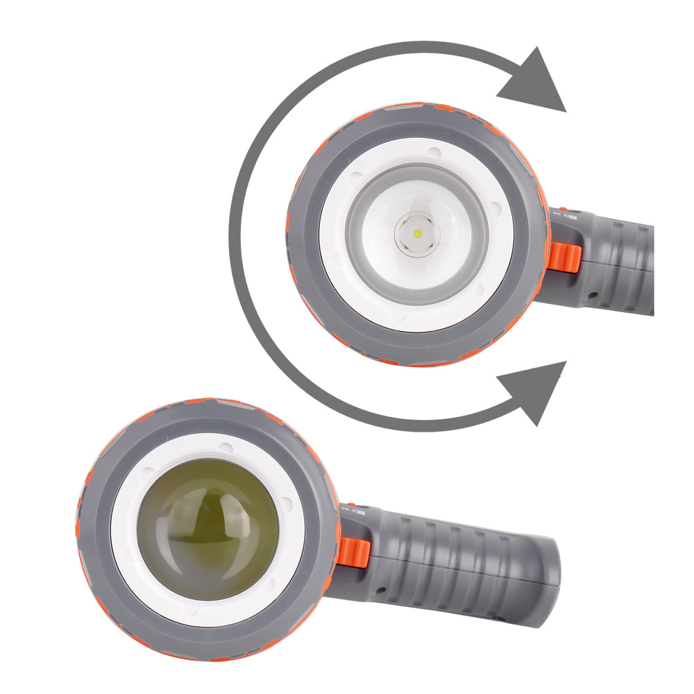 Falcon Eye - Latarka szperacz Strike - 1100 lm - Focus - USB-C - Szary/Czerwony - FSL0013 4 Zdjęcie 4 — SPC-45240