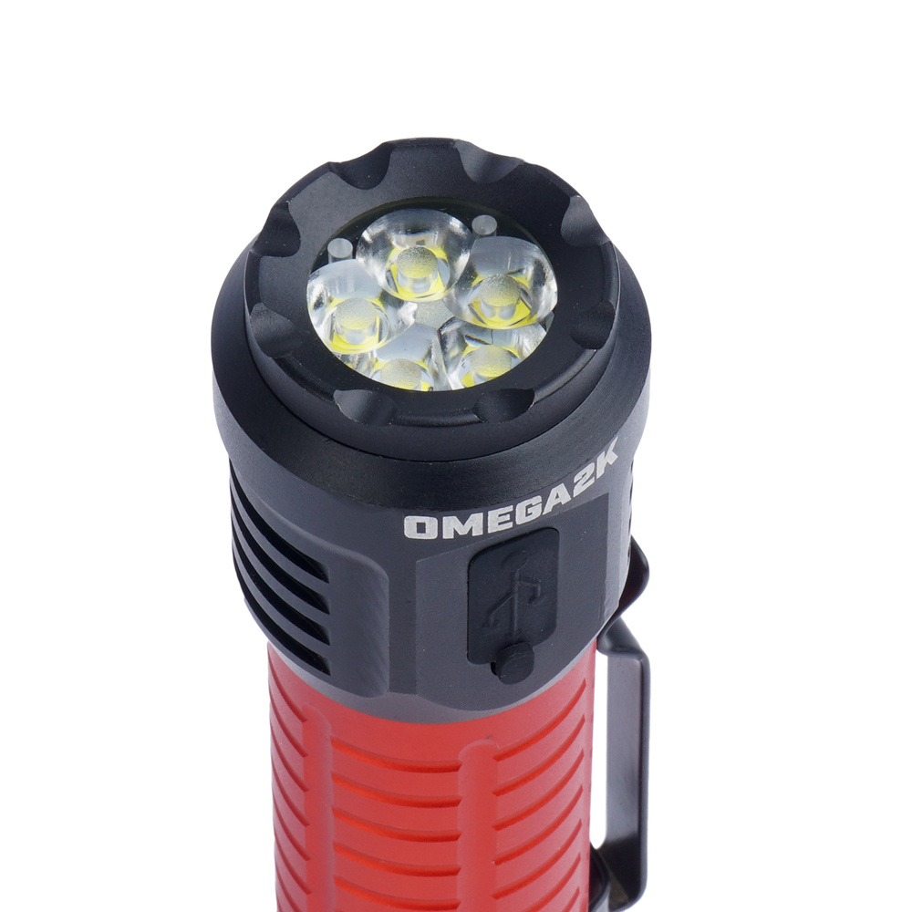 Falcon Eye - Latarka ręczna Omega 2K - Strobe - 2000 lm - Czarna/Czerwona - FHH0142 4 Zdjęcie 4 — SPC-45674