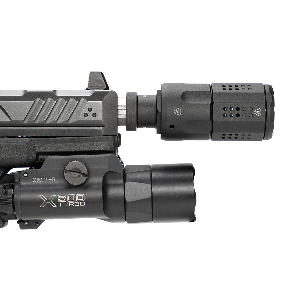 Strike Industries - Kompensator do pistoletu kal. 9 mm - Czarny - SI-PISTOL-LC-BK 9 Zdjęcie 8 — SPC-45724