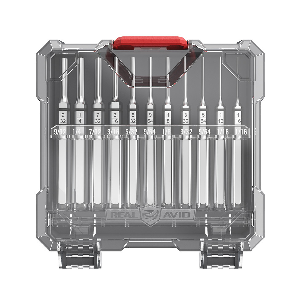 Real Avid - Zestaw wybijaków Roll Pin Accu-Punch - 11 elementów - Stalowe - AVAPK-RP 4 Zdjęcie 4 — SPC-45867