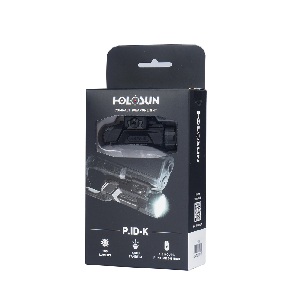 Holosun - Taktyczna latarka na pistolet K - 6500 cd - Czarna - P.ID-K 9 Zdjęcie 9 — SPC-45913