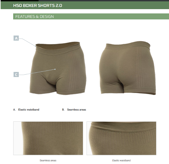 Bokserki Termoaktywne NFM GARM 2.0 LTO Boxer Shorts FR 1