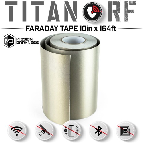 Taśma ekranująca Mission Darkness TitanRF Faraday 25,4 cm x 50 m 2 MDFT US 10x164 hero.jpg
