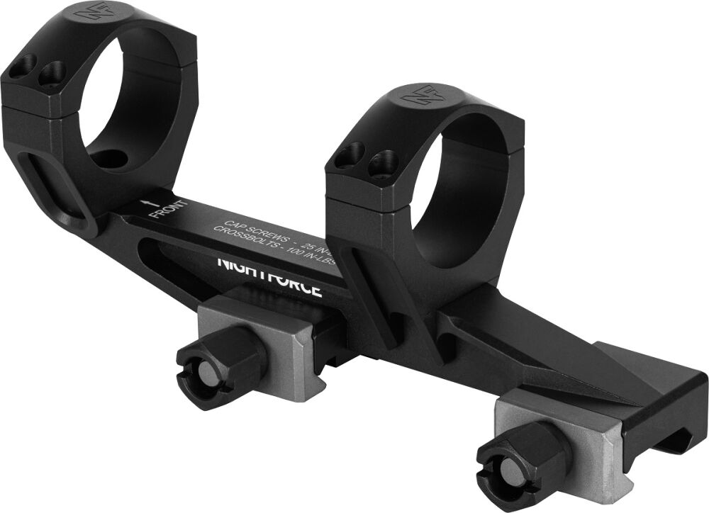 Montaż lunety Nightforce UltraMount 30 mm 0 MOA, wysokość 1,54″ 1 big A699 UltraMount 1 54 30mm 0MOA Black L Angle 2 1.jpg