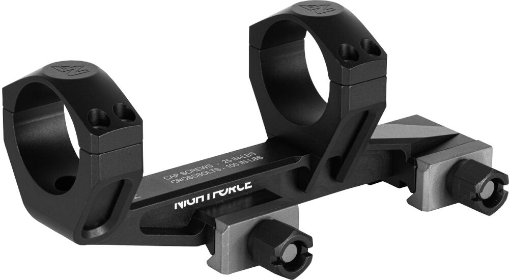 Montaż lunety Nightforce UltraMount 30 mm 0 MOA, wysokość 1,54″ 2 big A699 UltraMount 1 54 30mm 0MOA Black L Angle.jpg
